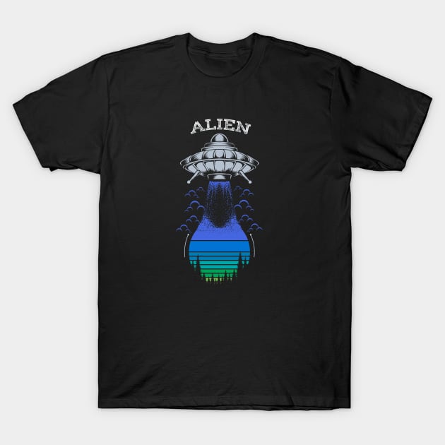 Alien Get In Loser T-Shirt by JeffDesign